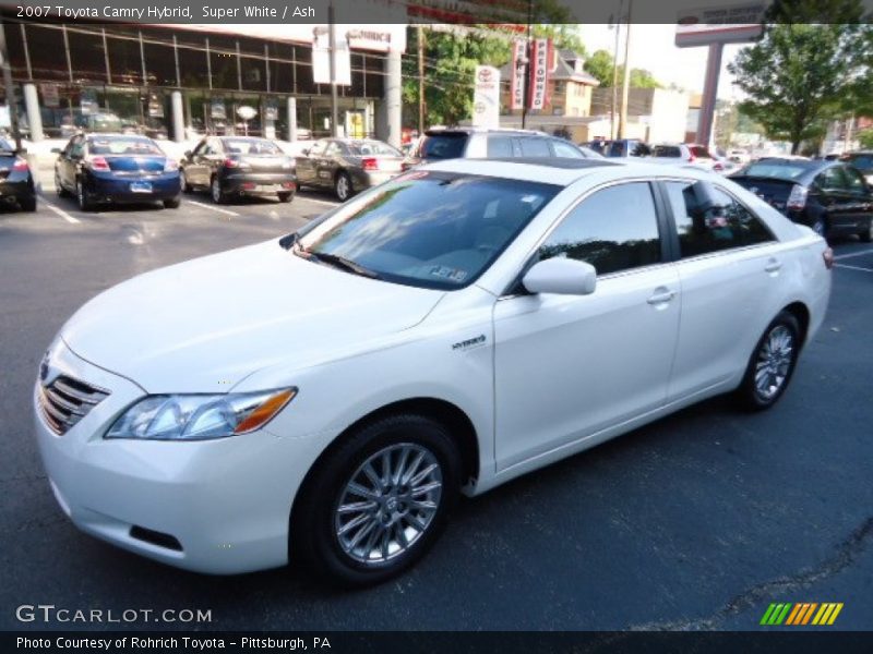 Super White / Ash 2007 Toyota Camry Hybrid