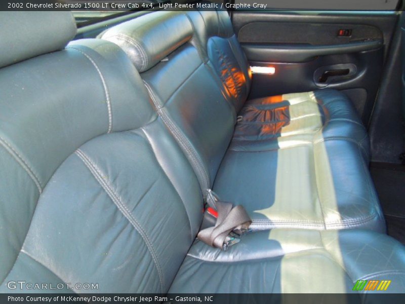 Light Pewter Metallic / Graphite Gray 2002 Chevrolet Silverado 1500 LT Crew Cab 4x4