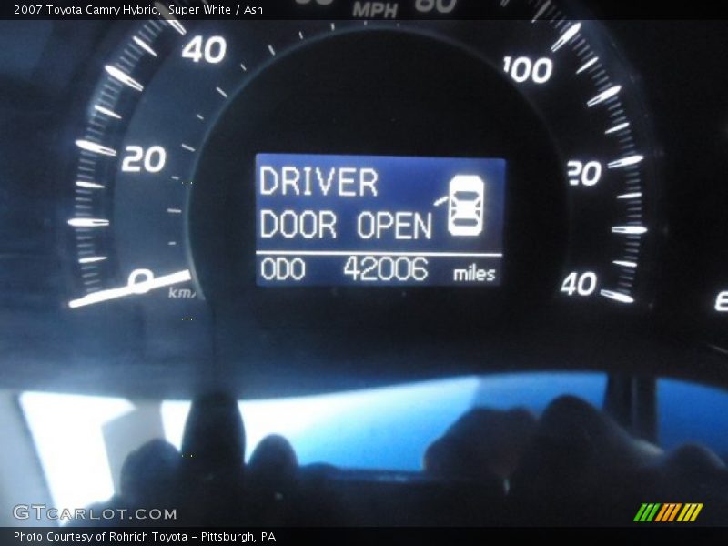 Super White / Ash 2007 Toyota Camry Hybrid