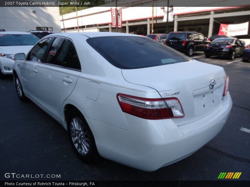 Super White / Ash 2007 Toyota Camry Hybrid