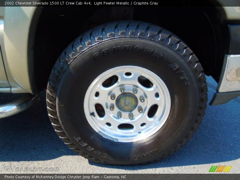 Light Pewter Metallic / Graphite Gray 2002 Chevrolet Silverado 1500 LT Crew Cab 4x4