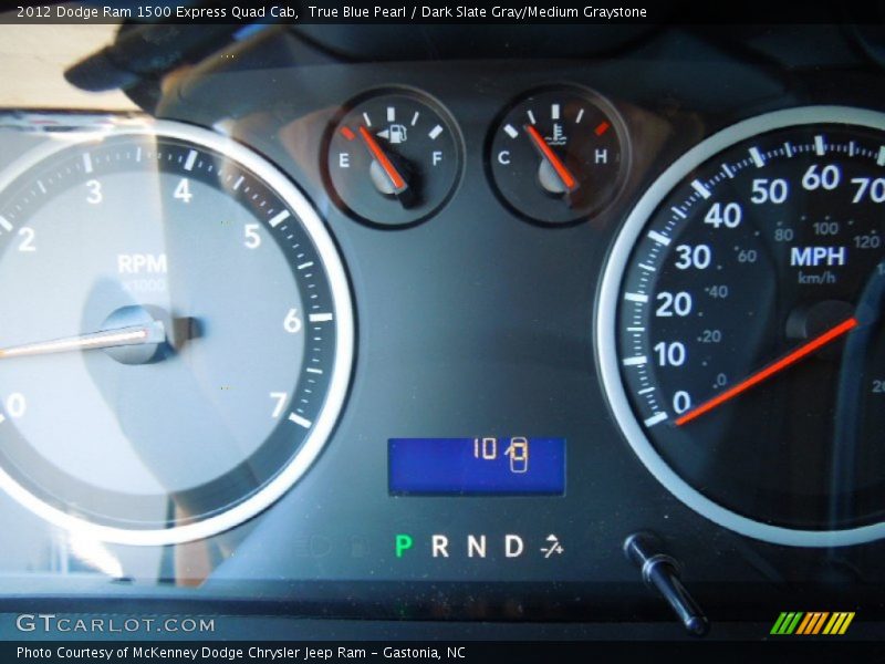 True Blue Pearl / Dark Slate Gray/Medium Graystone 2012 Dodge Ram 1500 Express Quad Cab