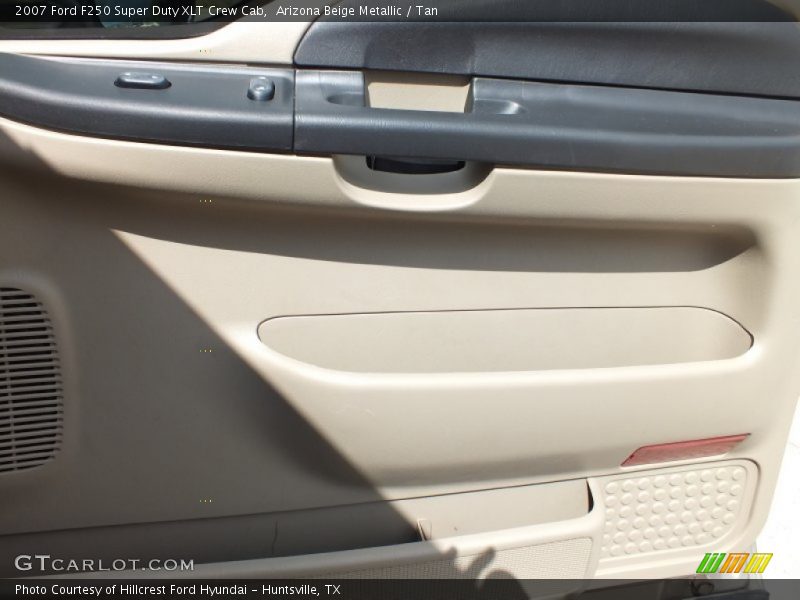 Arizona Beige Metallic / Tan 2007 Ford F250 Super Duty XLT Crew Cab