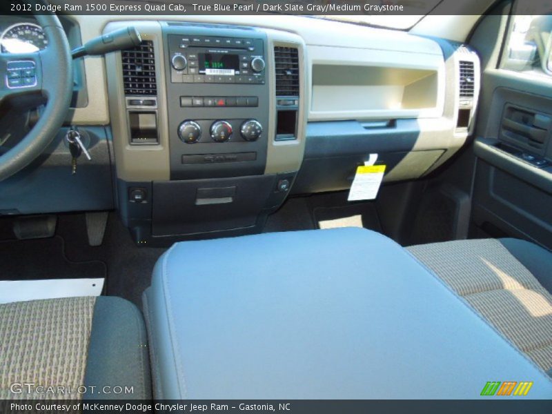 True Blue Pearl / Dark Slate Gray/Medium Graystone 2012 Dodge Ram 1500 Express Quad Cab