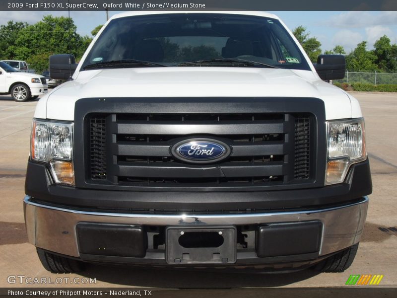 Oxford White / Stone/Medium Stone 2009 Ford F150 XL SuperCrew