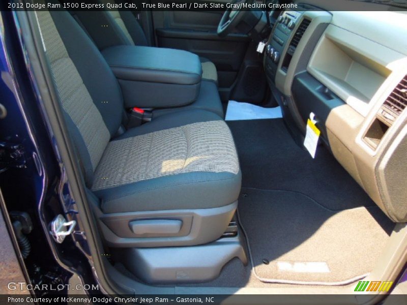 True Blue Pearl / Dark Slate Gray/Medium Graystone 2012 Dodge Ram 1500 Express Quad Cab