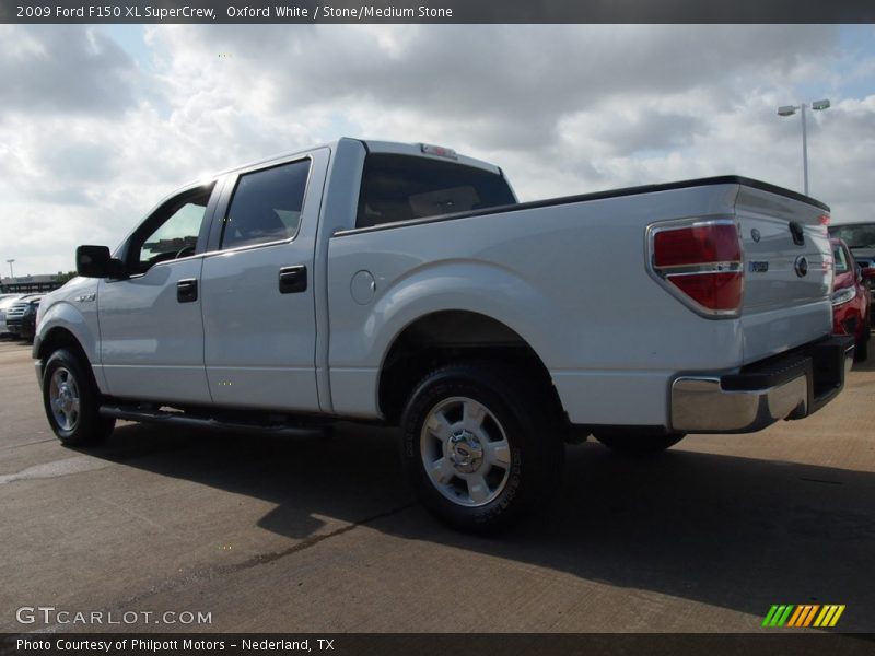 Oxford White / Stone/Medium Stone 2009 Ford F150 XL SuperCrew