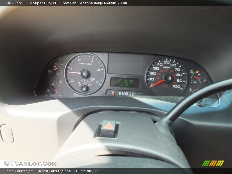 Arizona Beige Metallic / Tan 2007 Ford F250 Super Duty XLT Crew Cab