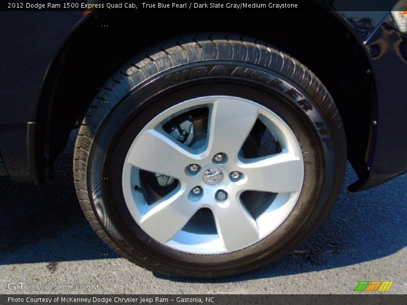 True Blue Pearl / Dark Slate Gray/Medium Graystone 2012 Dodge Ram 1500 Express Quad Cab