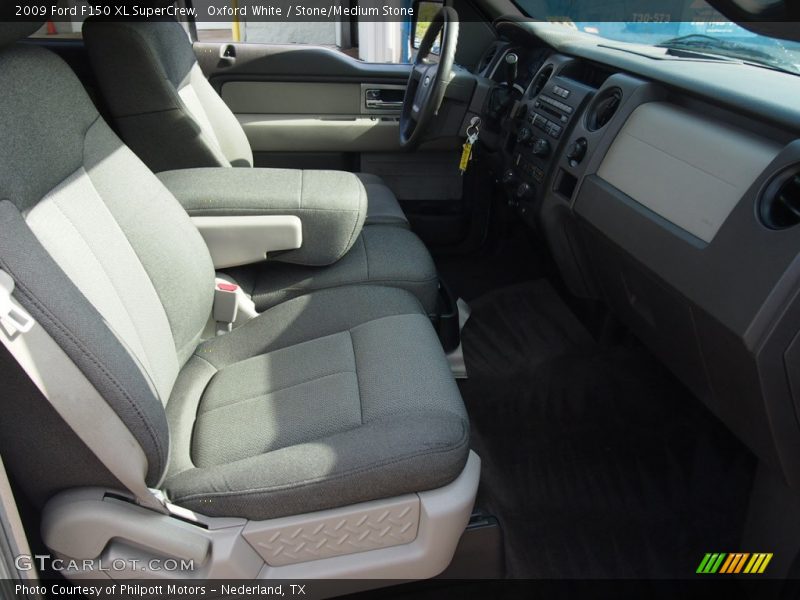 Oxford White / Stone/Medium Stone 2009 Ford F150 XL SuperCrew