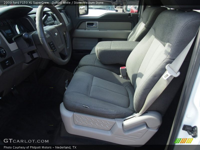 Oxford White / Stone/Medium Stone 2009 Ford F150 XL SuperCrew