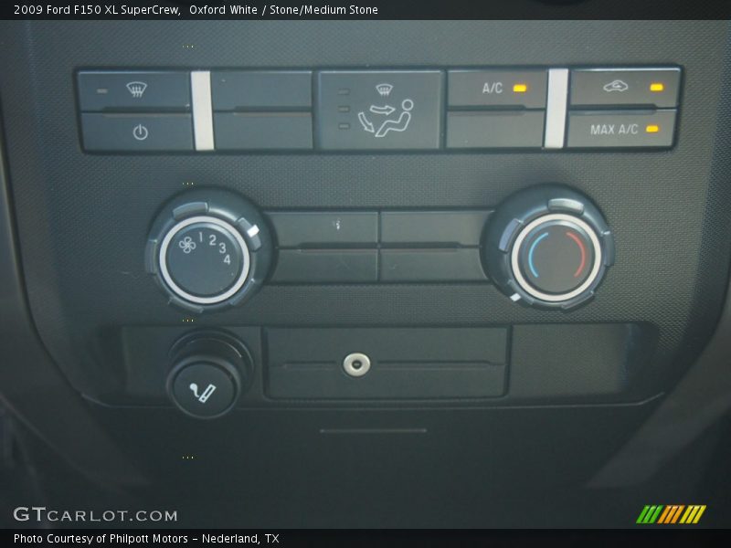 Oxford White / Stone/Medium Stone 2009 Ford F150 XL SuperCrew