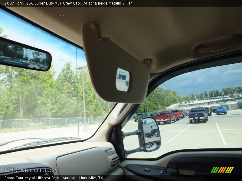 Arizona Beige Metallic / Tan 2007 Ford F250 Super Duty XLT Crew Cab