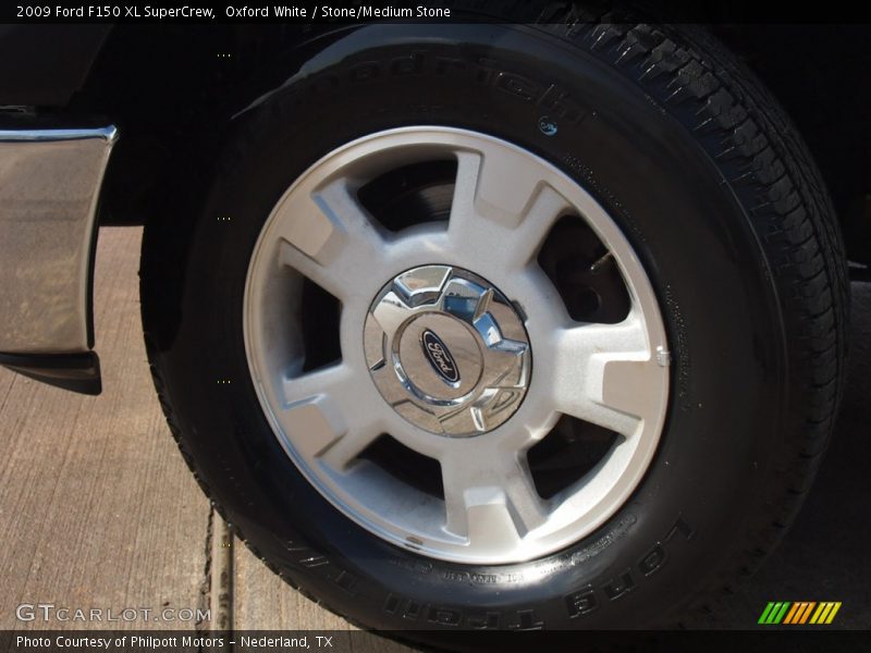 Oxford White / Stone/Medium Stone 2009 Ford F150 XL SuperCrew