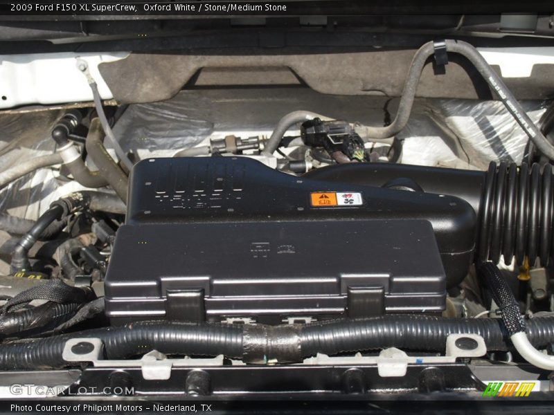 Oxford White / Stone/Medium Stone 2009 Ford F150 XL SuperCrew