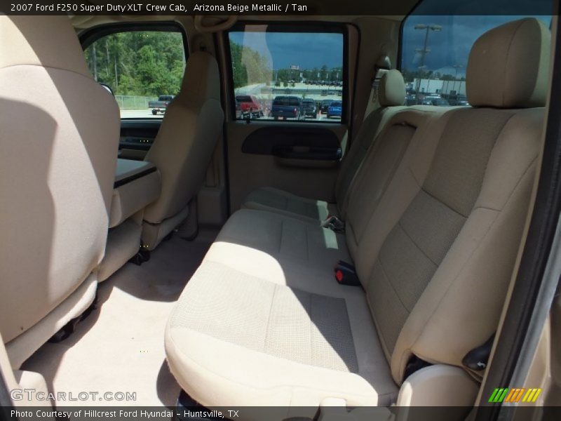 Arizona Beige Metallic / Tan 2007 Ford F250 Super Duty XLT Crew Cab