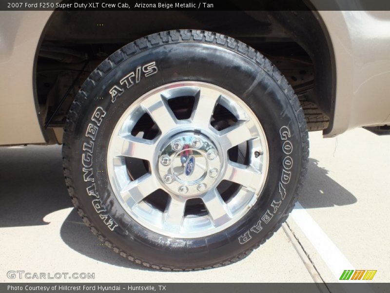 Arizona Beige Metallic / Tan 2007 Ford F250 Super Duty XLT Crew Cab