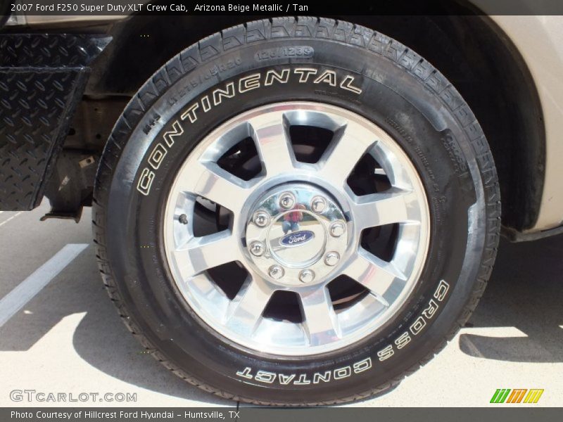 Arizona Beige Metallic / Tan 2007 Ford F250 Super Duty XLT Crew Cab
