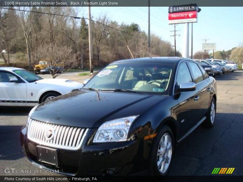 Black / Medium Light Stone 2008 Mercury Sable Premier Sedan