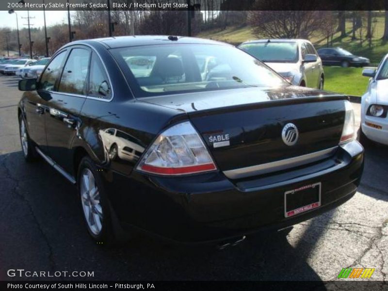 Black / Medium Light Stone 2008 Mercury Sable Premier Sedan
