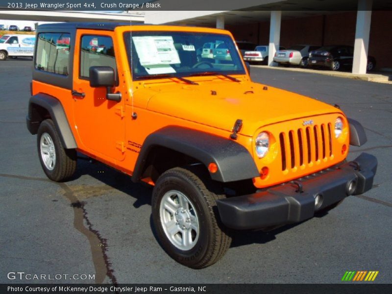 Crush Orange / Black 2013 Jeep Wrangler Sport 4x4