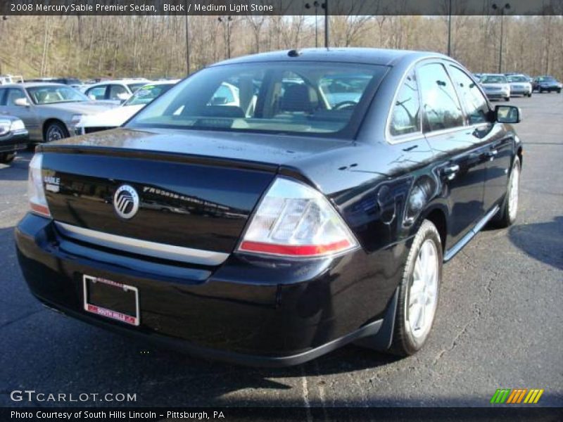 Black / Medium Light Stone 2008 Mercury Sable Premier Sedan