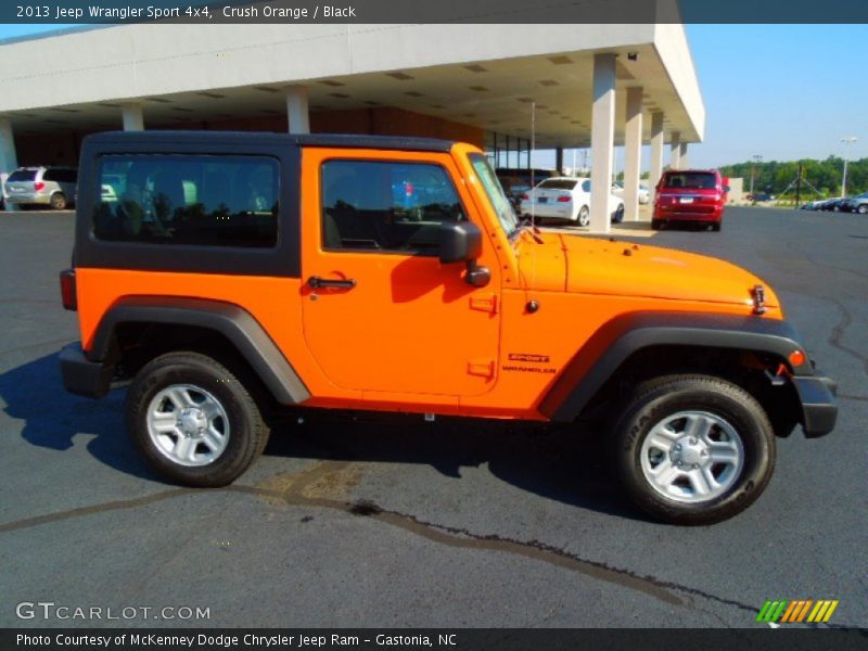 Crush Orange / Black 2013 Jeep Wrangler Sport 4x4