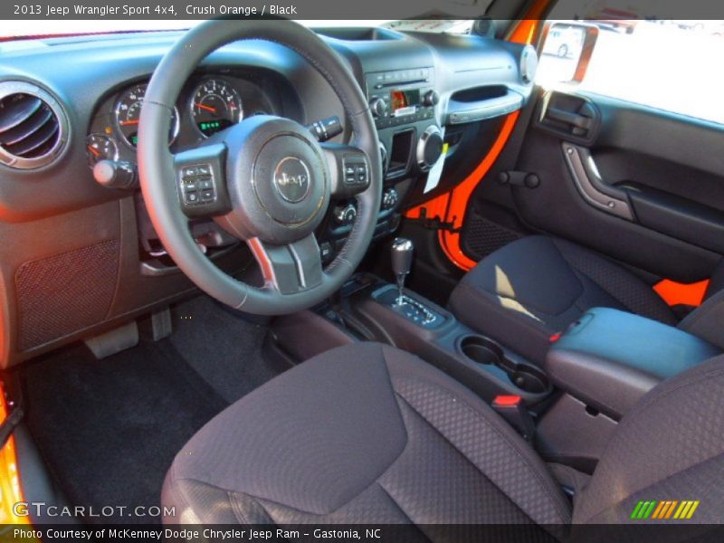Crush Orange / Black 2013 Jeep Wrangler Sport 4x4