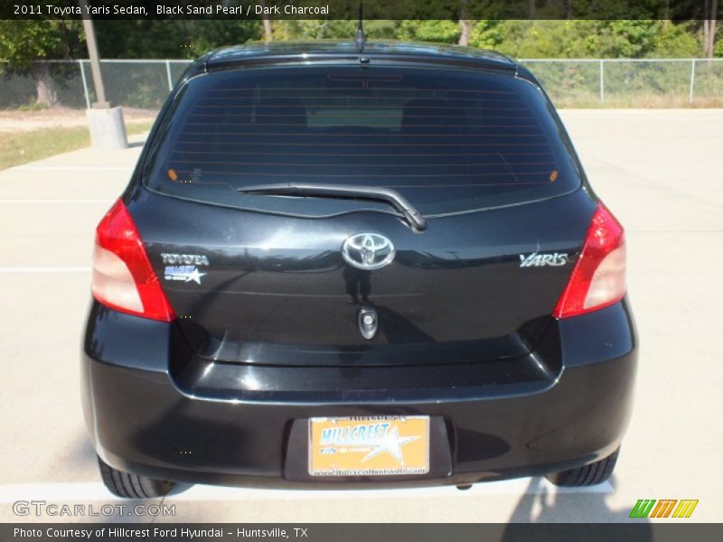 Black Sand Pearl / Dark Charcoal 2011 Toyota Yaris Sedan
