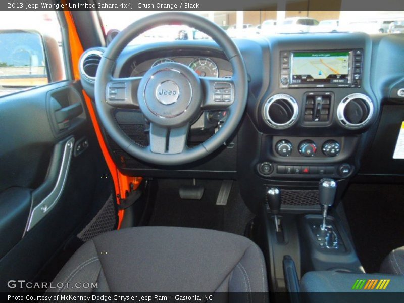 Crush Orange / Black 2013 Jeep Wrangler Unlimited Sahara 4x4