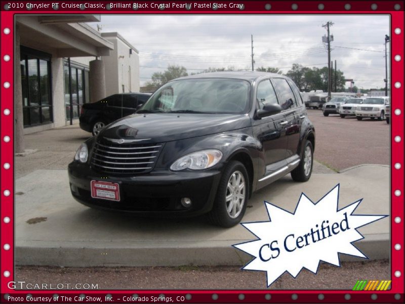 Brilliant Black Crystal Pearl / Pastel Slate Gray 2010 Chrysler PT Cruiser Classic