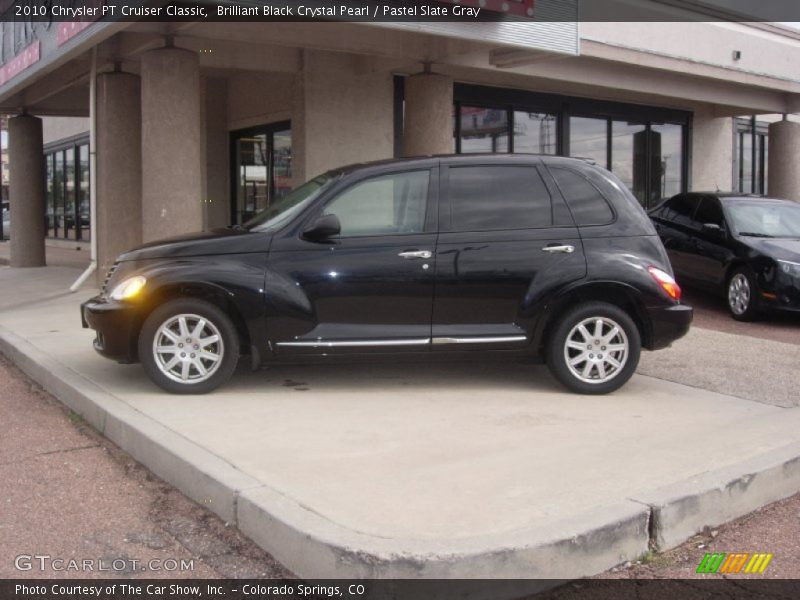 Brilliant Black Crystal Pearl / Pastel Slate Gray 2010 Chrysler PT Cruiser Classic
