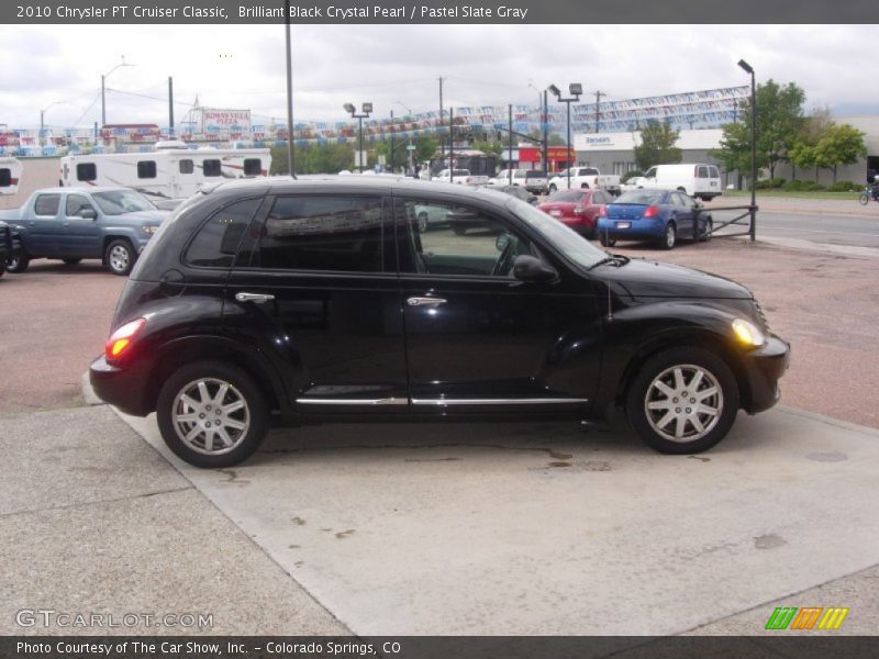 Brilliant Black Crystal Pearl / Pastel Slate Gray 2010 Chrysler PT Cruiser Classic