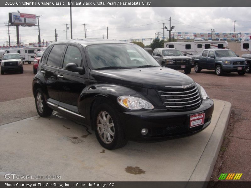 Brilliant Black Crystal Pearl / Pastel Slate Gray 2010 Chrysler PT Cruiser Classic