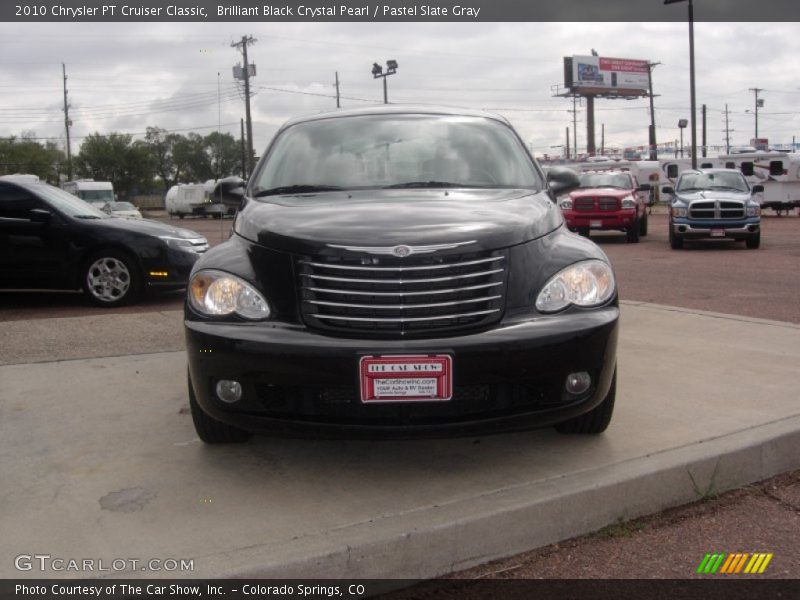 Brilliant Black Crystal Pearl / Pastel Slate Gray 2010 Chrysler PT Cruiser Classic