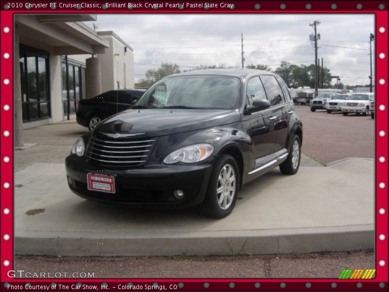 Brilliant Black Crystal Pearl / Pastel Slate Gray 2010 Chrysler PT Cruiser Classic
