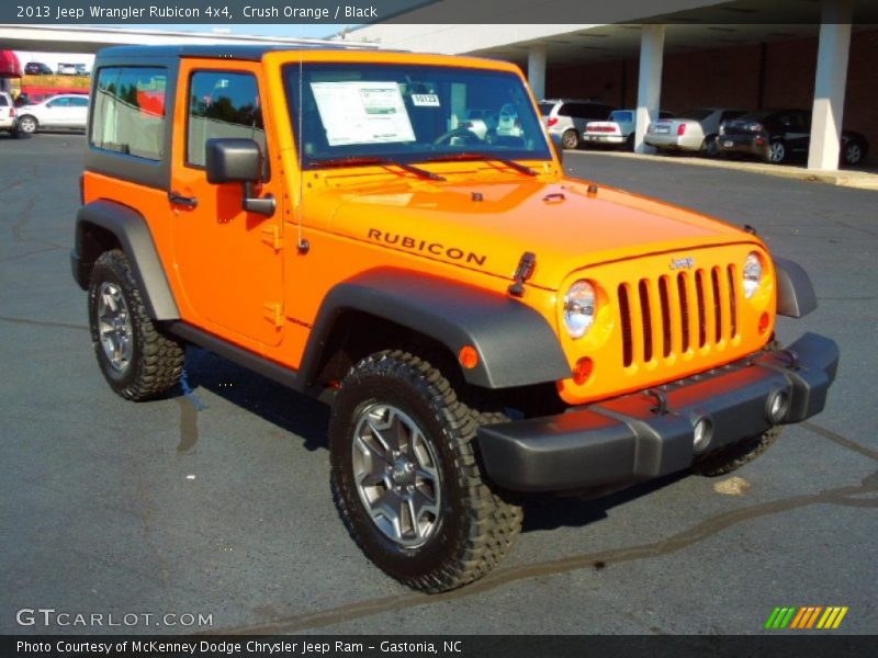 Crush Orange / Black 2013 Jeep Wrangler Rubicon 4x4