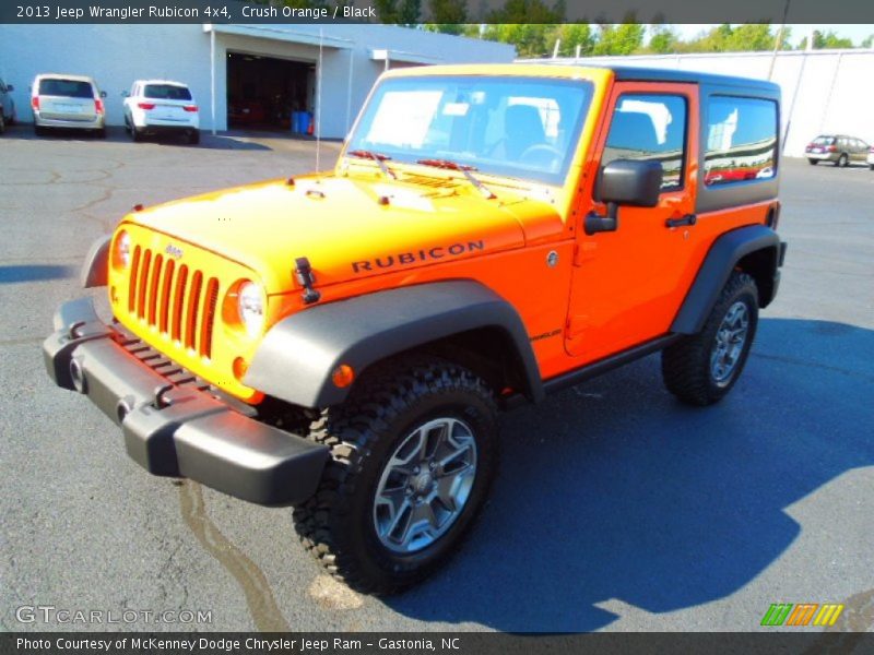 Crush Orange / Black 2013 Jeep Wrangler Rubicon 4x4