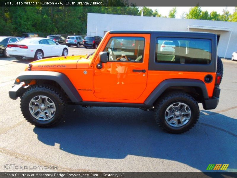 Crush Orange / Black 2013 Jeep Wrangler Rubicon 4x4
