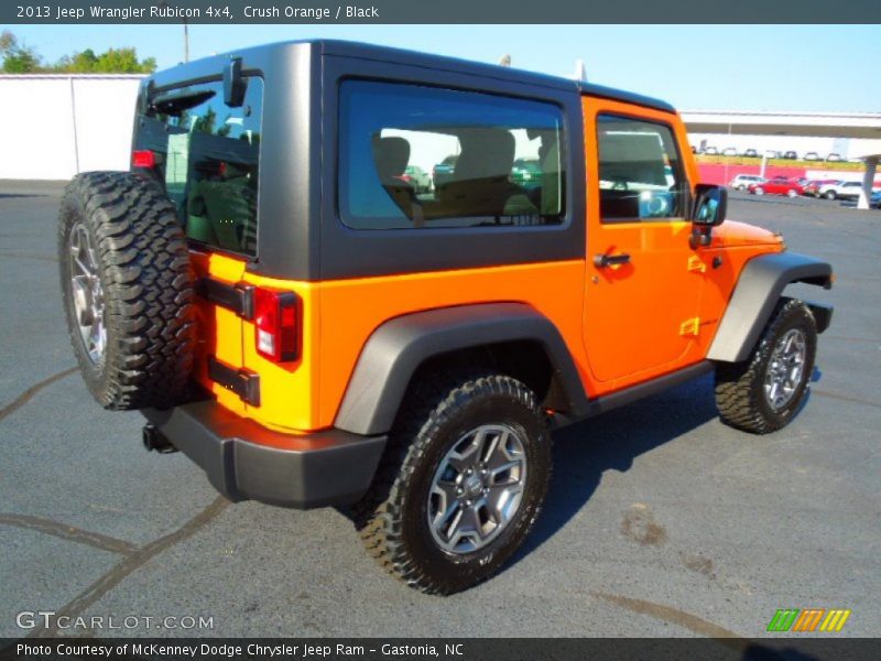 Crush Orange / Black 2013 Jeep Wrangler Rubicon 4x4