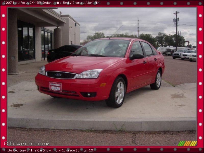 Infra-Red / Charcoal/Light Flint 2007 Ford Focus ZX4 SES Sedan