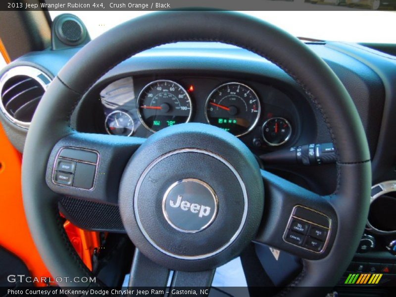 Crush Orange / Black 2013 Jeep Wrangler Rubicon 4x4