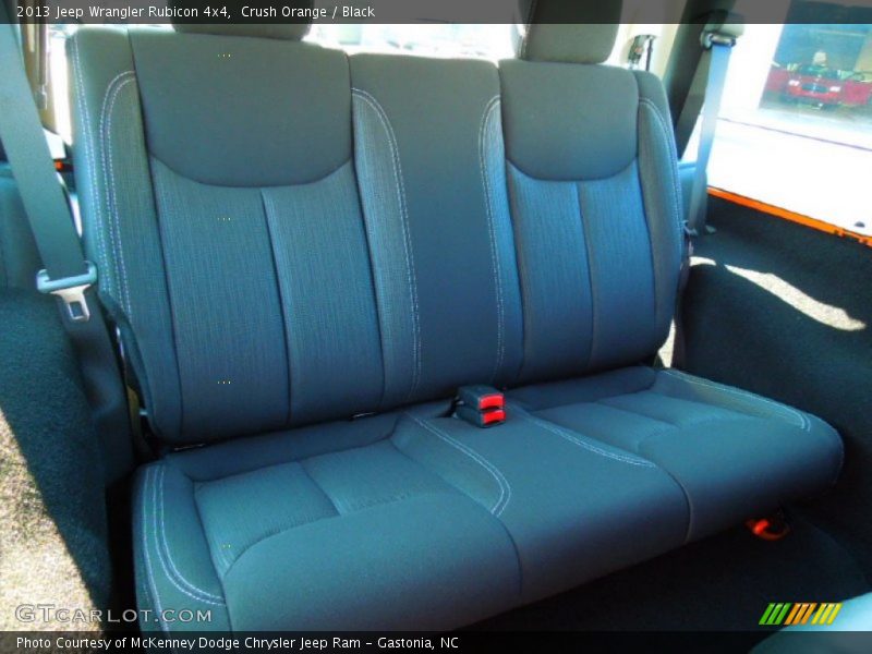 Rear Seat of 2013 Wrangler Rubicon 4x4