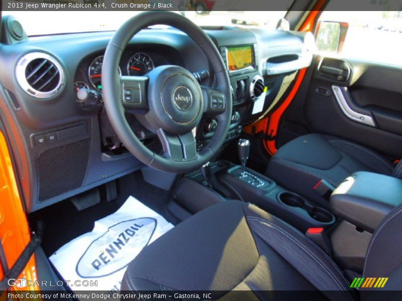  2013 Wrangler Rubicon 4x4 Black Interior