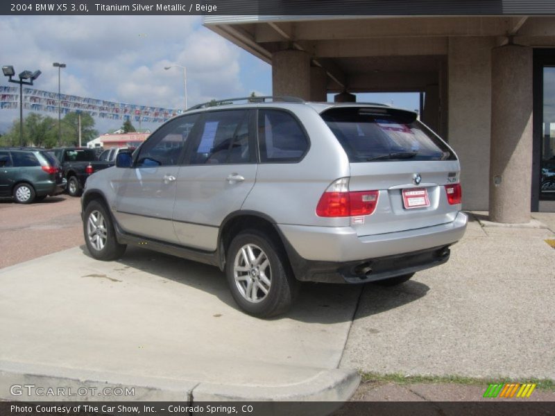 Titanium Silver Metallic / Beige 2004 BMW X5 3.0i