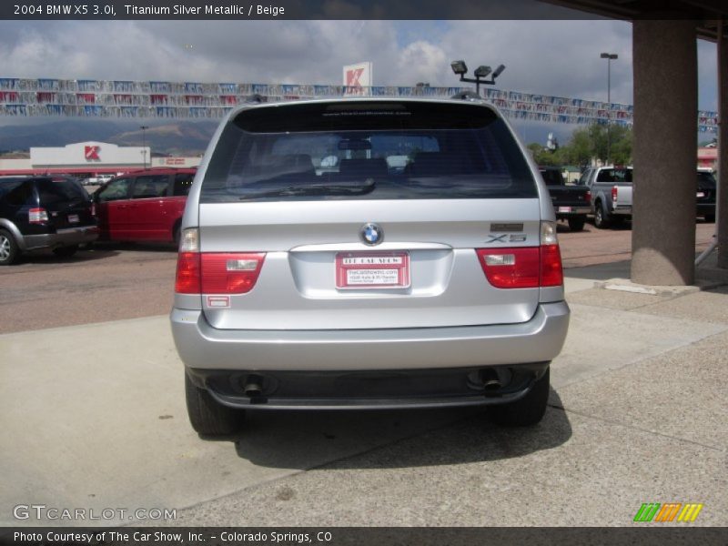 Titanium Silver Metallic / Beige 2004 BMW X5 3.0i
