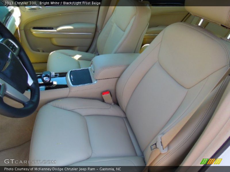 Bright White / Black/Light Frost Beige 2013 Chrysler 300