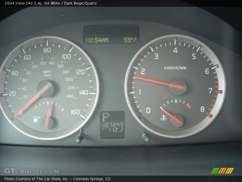 Ice White / Dark Beige/Quartz 2004 Volvo S40 2.4i