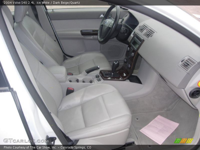 Ice White / Dark Beige/Quartz 2004 Volvo S40 2.4i