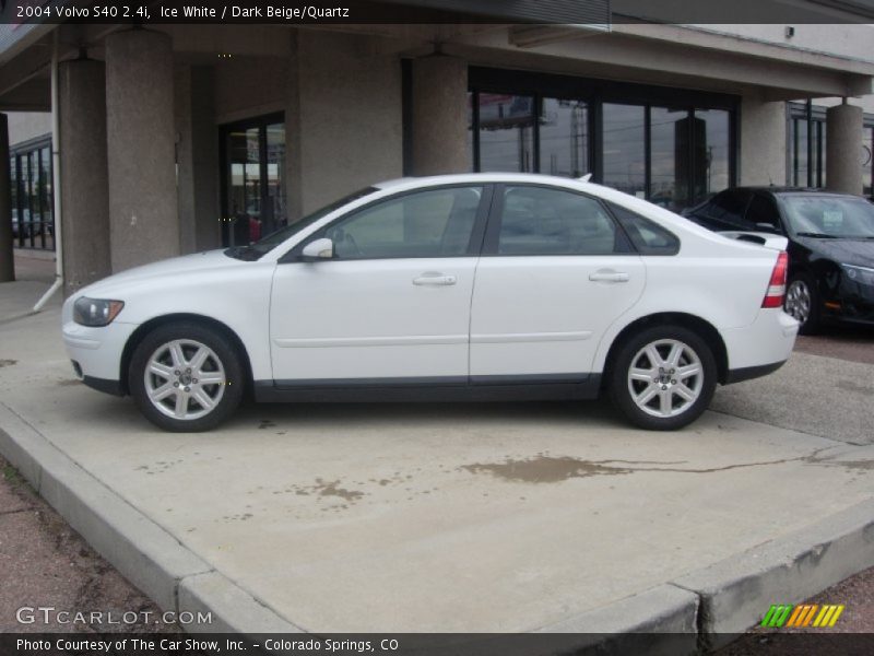 Ice White / Dark Beige/Quartz 2004 Volvo S40 2.4i